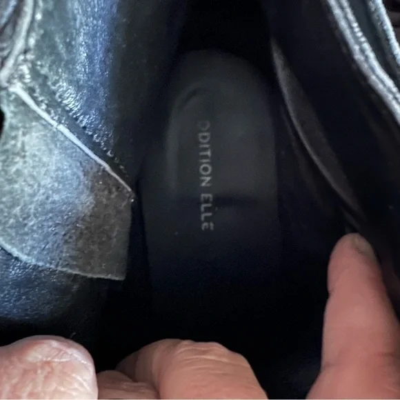 Addition Elle Women’s Side Zip Black Heel Ankle Boots 12W - Picture 6 of 12